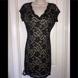 Black lace dress